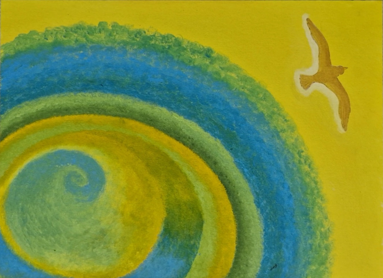 Soar Where the Inner Light Guides You, Acrylics on canvas · 18 × 24 in